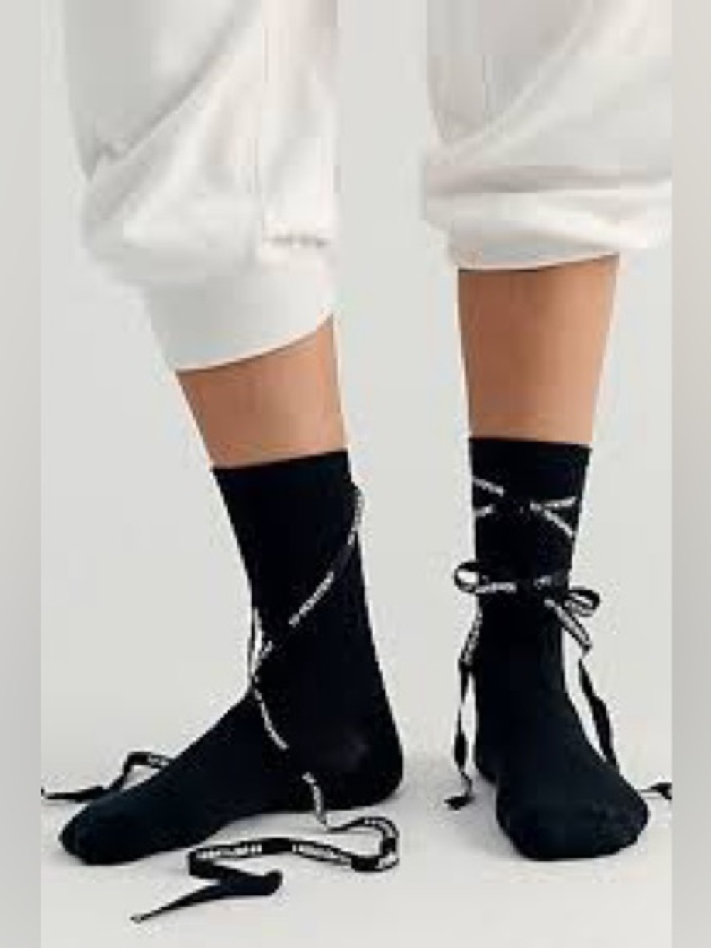 FP Movement ribbon lace-up socks NWT